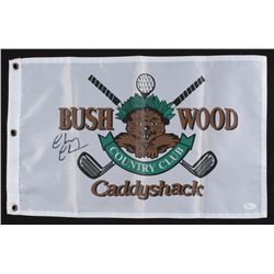 Chevy Chase Signed 13x20.5 Bushwood Country Club "Caddyshack" Golf Flag (JSA COA)