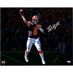 Baker Mayfield Signed Cleveland Browns "Throwing" 16x20 Photo (Fanatics Hologram)