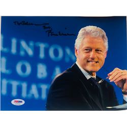 Bill Clinton Signed 8x10 Photo Inscribed "Thanks" (PSA LOA)