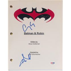 George Clooney  Chris O'Donnell Signed "Batman  Robin" Movie Script (PSA COA)