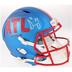 Sony Michel Signed Super Bowl LIII Logo Full-Size Helmet (Beckett COA)