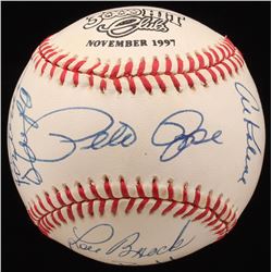 LE 3,000 Hit Club ONL Baseball Signed by (12) With Lou Brock, Rod Carew, Hank Aaron, Eddie Murray, D