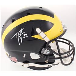 Ty Law Signed Michigan Wolverines Full-Size Helmet (Radtke COA)