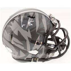 Cris Carter Signed Ohio State Buckeyes Camo Speed Mini Helmet (JSA COA)