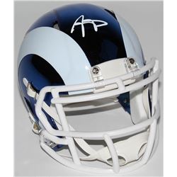 Aaron Donald Signed Los Angeles Rams Chrome Speed Mini-Helmet (JSA COA)