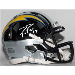 Philip Rivers Signed San Diego Chargers Chrome Speed Mini-Helmet (Radtke COA)