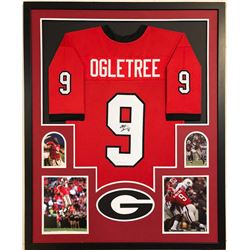 Alec Ogletree Signed Georgia Bulldogs 34x42 Custom Framed Jersey (JSA COA)