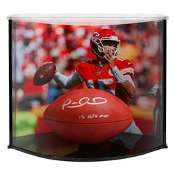 Patrick Mahomes Signed "The Duke" Official NFL Game Ball Inscribed "18 NFL MVP" with Curve Display C