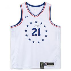 Joel Embiid Signed Philadelphia 76ers Jersey (Fanatics Hologram)
