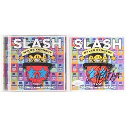 Slash Signed "Living the Dream" CD Album Sleeve Inscribed "2018" (JSA COA)