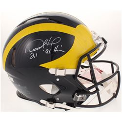 Desmond Howard Signed Michigan Wolverines Full-Size Authentic On-Field Speed Helmet Inscribed " '91 