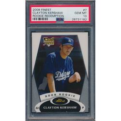2008 Finest Rookie Redemption #7 Clayton Kershaw (PSA 10)
