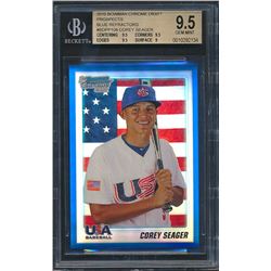 2010 Bowman Chrome Draft Prospects Blue Refractors #BDPP108 Corey Seager (BGS 9.5)