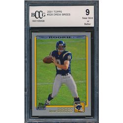 2001 Topps #328 Drew Brees RC (BCCG 9)