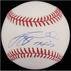 Jeff Bagwell Signed OML Baseball Inscribed "HOF ' 17" (TriStar)