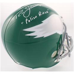 Ron Jaworski Signed Eagles Full-Size Helmet Inscribed "Polish Rifle" (JSA COA)