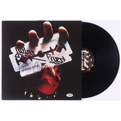 Rob Halford, Ian Hill  Glenn Tipton Signed Judas Priest "British Steel" Vinyl Record Album (PSA LOA)
