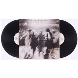 Lindsey Buckingham  Christine McVie Signed Fleetwood Mac "Live" Vinyl Record Album Inscribed "Thank 