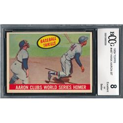 1959 Topps #467 Hank Aaron (BCCG 8)