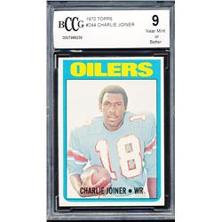 1972 Topps #244 Charlie Joiner RC (BCCG 9)