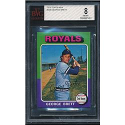 1975 Topps Mini #228 George Brett RC (BVG 8)
