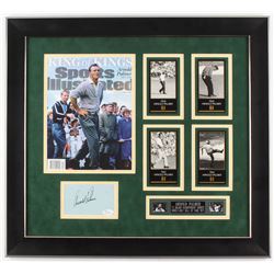 Arnold Palmer Signed 21.5x23.5 Custom Framed Cut Display (JSA Hologram)