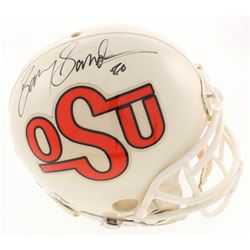 Barry Sanders Signed Oklahoma State Cowboys Full-Size Authentic On-Field Helmet (Beckett COA)