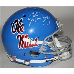 Eli Manning Signed Ole Miss Rebels Full Size Throwback Helmet (Steiner COA)