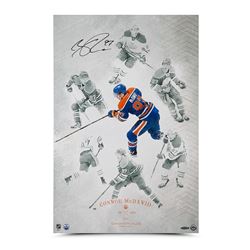 Connor McDavid Signed Edmonton Oilers "On the Rise" 16x24 Photo (UDA COA)