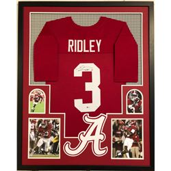 Calvin Ridley Signed Alabama Crimson Tide 34x42 Custom Framed Jersey (Beckett COA)
