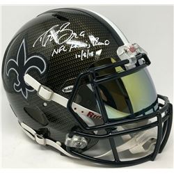 Drew Brees Signed New Orleans Saints Full-Size Authentic On-Field Hydro Dipped Speed Helmet with Vis