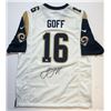 Image 1 : Jared Goff Signed Los Angeles Rams Jersey (Fanatics Hologram)