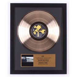 U2 Custom Framed 15.75x19.5 Gold Plated "The Joshua Tree" Record Album Award Display