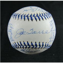 1998 New York Yankees OAL Baseball Signed by (27) with Joe Torre, Homer Bush, Tino Martinez, Jorge P
