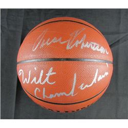 Wilt Chamberlain, Oscar Robertson  Dominique Wilkins Signed NBA Basketball (JSA LOA)