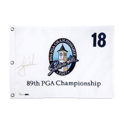 Tiger Woods Signed Limited Edition 2007 PGA Pin Flag (UDA COA)
