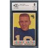 Image 1 : 1959 Topps #1 Johnny Unitas (BCCG 8)