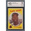 Image 1 : 1959 Topps #380 Hank Aaron (BCCG 8)