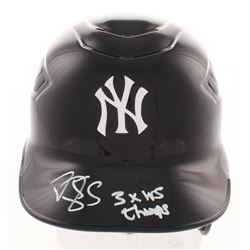 Darryl Strawberry Signed New York Yankees Full-Size Batting Helmet Inscribed "3x WS Champs" (JSA COA