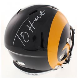 Torry Holt Signed Los Angeles Rams Color Rush Full-Size Speed Helmet (Radtke COA)