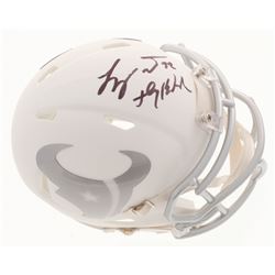 Tyrann Mathieu Signed Houston Texans White ICE Mini Speed Helmet Inscribed "Honey Badger" (Beckett C
