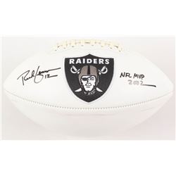 Rich Gannon Signed Oakland Raiders Logo Football Inscribed "NFL MVP 2002" (Radtke COA)