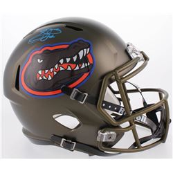 Emmitt Smith Signed Florida Gators Custom Matte Green Full-Size Speed Helmet (Beckett COA  Prova COA