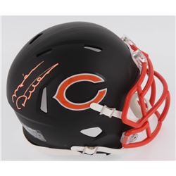 Mike Ditka Signed Chicago Bears Matte Black Speed Mini Helmet (Schwartz COA)