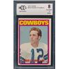 Image 1 : 1972 Topps #200 Roger Staubach RC (BCCG 8)