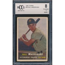 1957 Topps #24 Bill Mazeroski RC (BCCG 8)