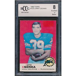 1969 Topps #120 Larry Csonka RC (BCCG 8)