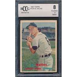 1957 Topps #125 Al Kaline (BCCG 8)