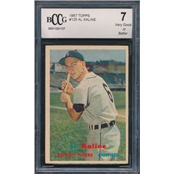1957 Topps #125 Al Kaline (BCCG 7)
