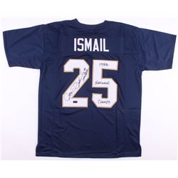 Raghib "Rocket" Ismail Signed Notre Dame Fighting Irish Jersey Inscribed "1988 National Champs" (Rad